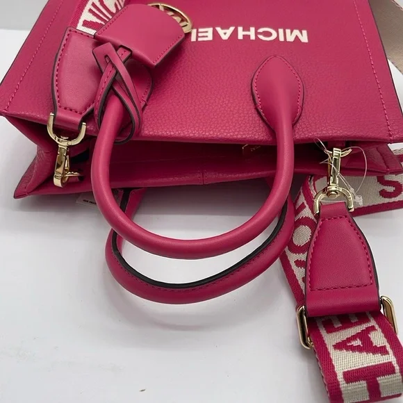 MICHAEL KORS
Mirella Small Pebbled Leather Crossbody Bag Tote 
Electric Pink - Picture 12 of 16